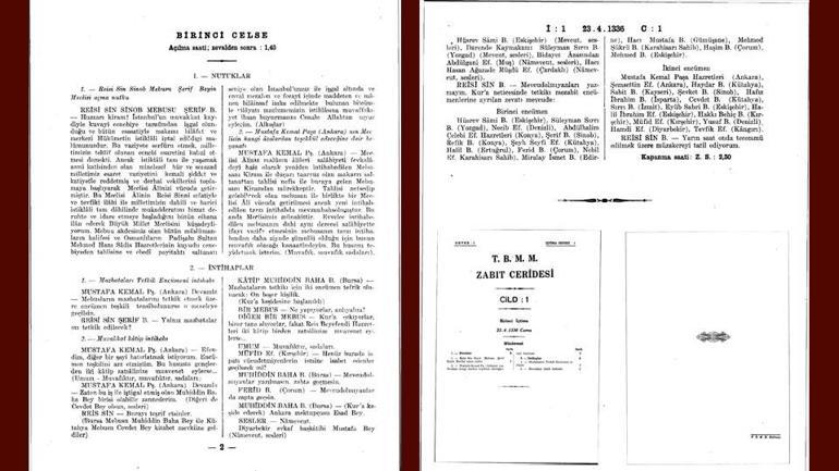 23 Nisan 1920de kayda geçti: İşte TBMMnin ilk tutanağı...