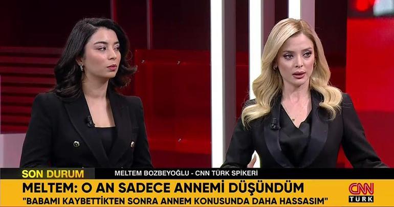 Depreme canlı yayında yakalanan CNN TÜRK Spikeri Meltem Bozbeyoğlu o anları anlattı...