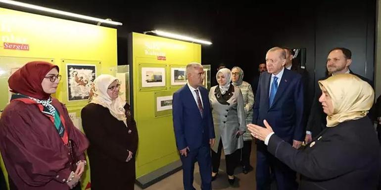 Cumhurbaşkanı Erdoğan Saklı Kalanlar sergisini ziyaret etti