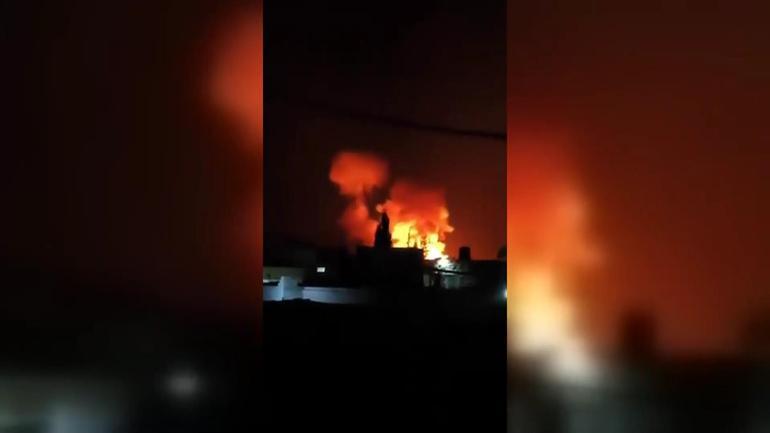 Şamda patlamalar oluyor... İşte İsrail’in vurduğu Suriye’den görüntüler