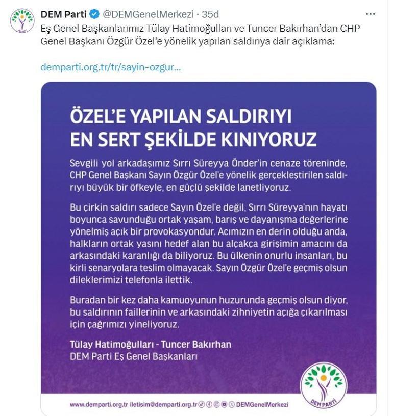 SON DAKİKA | CHP lideri Özgür Özel AKM çıkışında yumruklu saldırıya uğradı