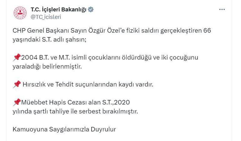 SON DAKİKA... Özgür Özele saldıran kişi hakkında neler biliniyor Evlat katili çıktı: 2020 yılında şartlı tahliye ile serbest bırakıldı