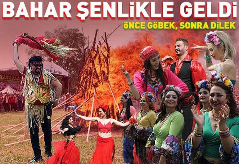 Bahar şenlikle geldi: Önce göbek, sonra dilek