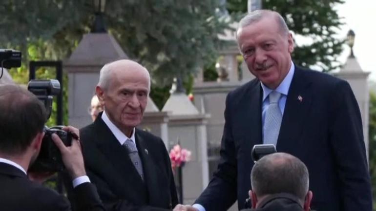 SON DAKİKA Cumhurbaşkanı Erdoğan, Devlet Bahçeli ile görüştü