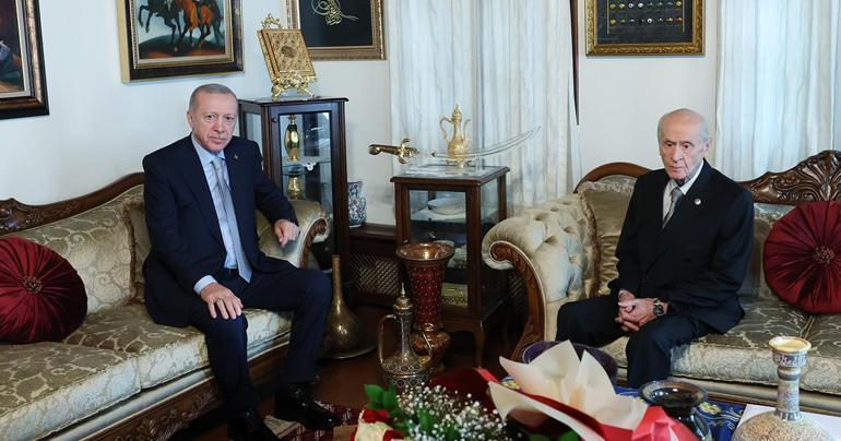 SON DAKİKA Cumhurbaşkanı Erdoğan, Devlet Bahçeli ile görüştü