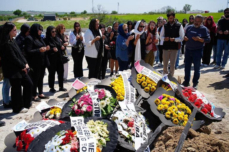 Eski eşi tarafından katledilen Bahar Aksu gözyaşlarıyla uğurlandı