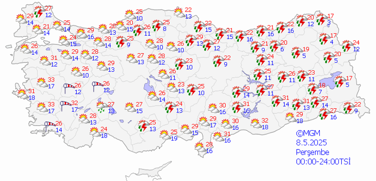 Son Dakika Hava Durumu Tahminleri | 8 Mayıs 2025 İstanbul’da Bugün Hava Nasıl Olacak