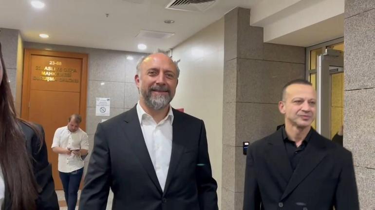 Halit Ergenç ve Rıza Kocaoğlu adliyeye geldi