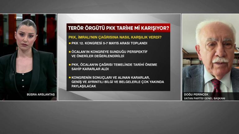 PKK TARİHE KARIŞIYOR MU Perinçek: Basit bir silah bırakmadan bahsetmiyoruz