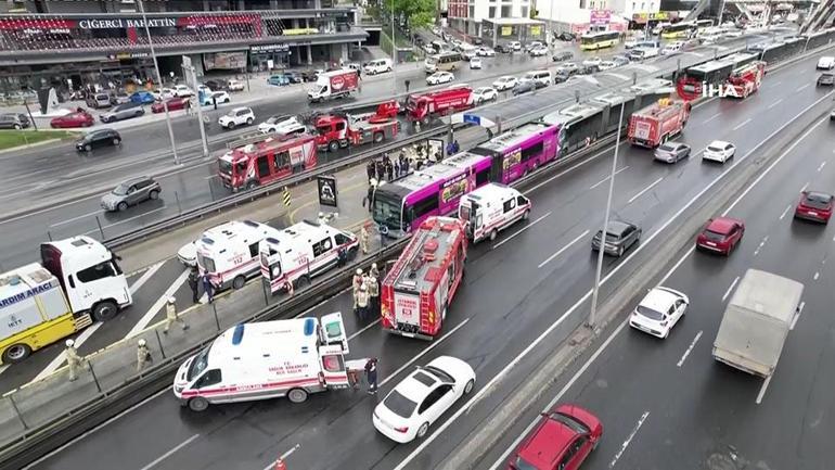Son Dakika Haberi: Beylikdüzünde 1 kişini öldüğü metrobüs kazası kamerada