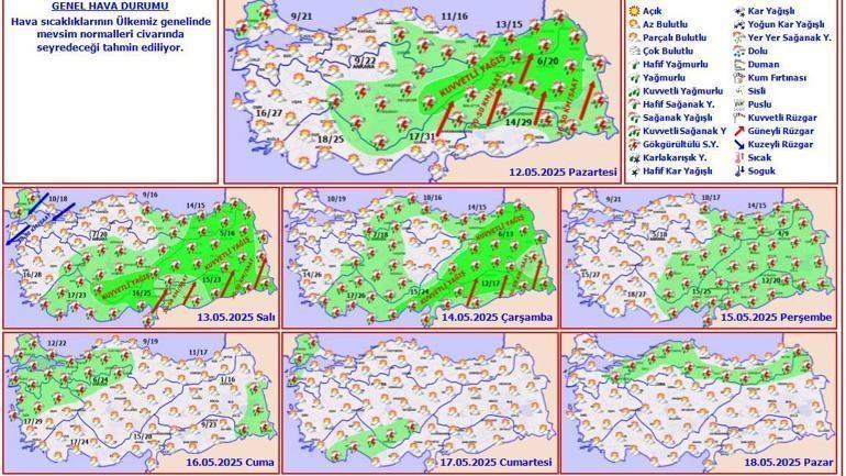 Meteoroloji’den 10 kent için sarı kodlu uyarı Bu saat aralıklarına dikkat...