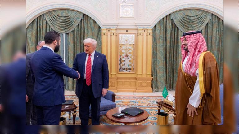 Trump Şara ile Riyadda görüştü