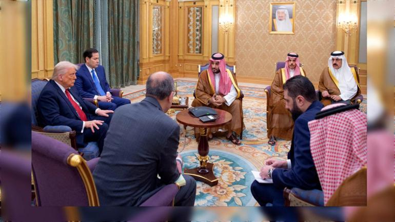 Trump Şara ile Riyadda görüştü
