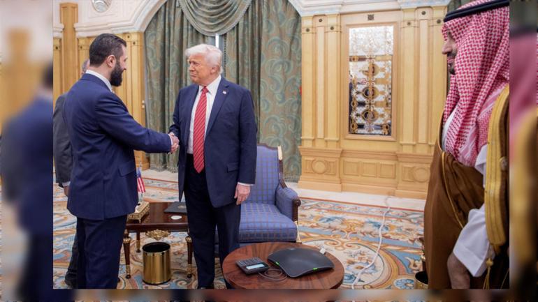 Trump Şara ile Riyadda görüştü