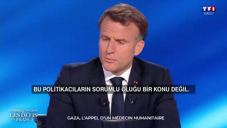 Macron Gazzeye soykırım diyemedi: ‘BUNU SÖYLEMEK BENİM DEĞİL TARİHÇİLERİN İŞİ’