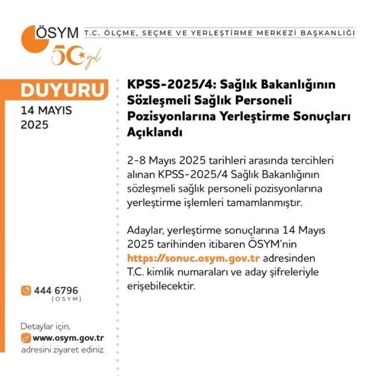 KPSS sonuç için AİS GİRİŞİ: ÖSYM KPSS TERCİH SONUÇLARI Sağlık Bakanlığı yerleştirme sonuçları (ATAMA sonuçları ve Personel alımı)
