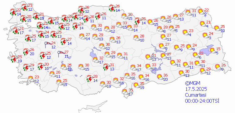 17 MAYIS SON DAKİKA HAVA DURUMU: Hafta sonu hava nasıl olacak İstanbul ve birçok ile yağış uyarısı