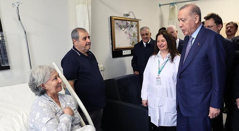 Cumhurbaşkanı Erdoğandan hastalara sürpriz ziyaret