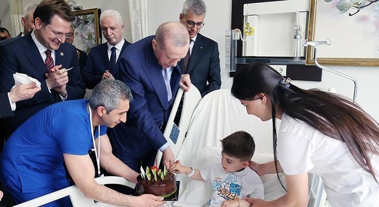Cumhurbaşkanı Erdoğandan hastalara sürpriz ziyaret