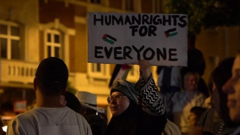 Eurovision finalinde Gazze protestosu