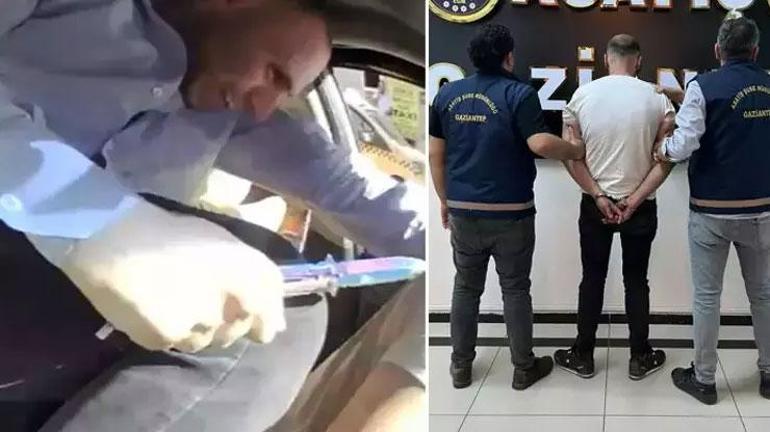 Taksiciye dehşeti yaşatmıştı Yakalandı