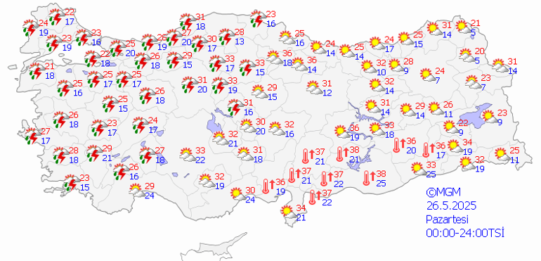 SON DAKİKA HAVA DURUMU TAHMİNLERİ: Bugün (22 Mayıs) hava nasıl olacak Meteoroloji duyurdu: Sıcaklıklar yükseliyor