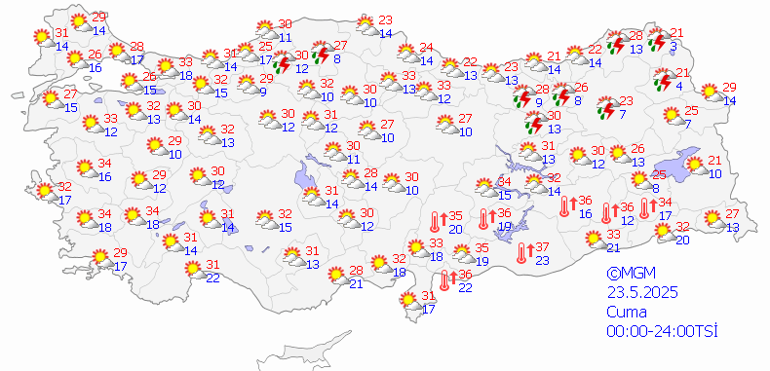 23 MAYIS 2025 HAVA DURUMU: Yeni Haftaya Hava Uyarısı: İstanbul ve Diğer Şehirlerde Yağmur Bekleniyor
