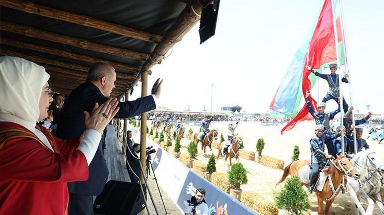 Cumhurbaşkanı Erdoğan, 7. Etnospor Kültür Festivalini ziyaret etti