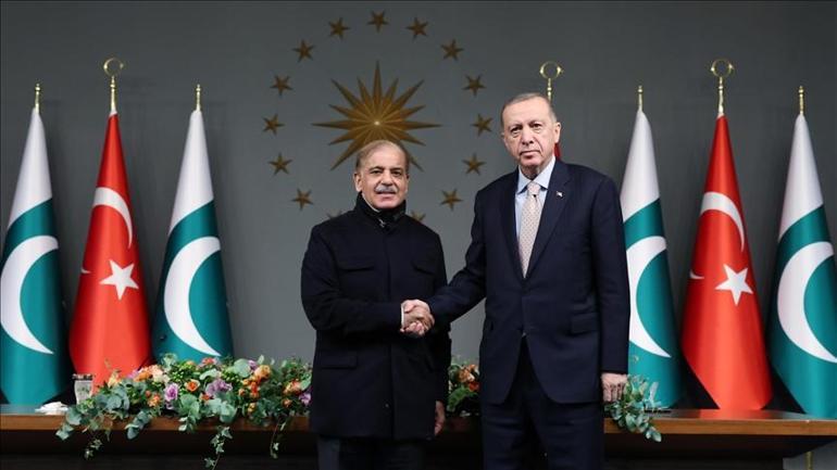 Cumhurbaşkanı Erdoğan, Pakistan Başbakanı Şahbaz Şerif’i kabul etti