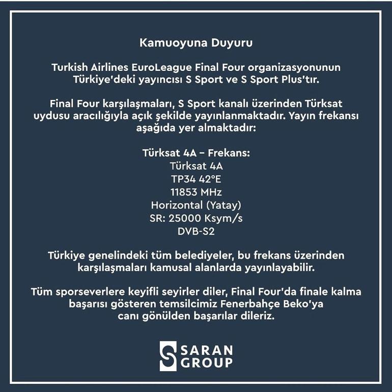 S SPORT FREKANS BİLGİLERİ| S Sport Türksat Frekansı Uydu Alıcısına Nasıl Eklenir Fenerbahçe Euroleague S Sport Frekans Bilgileri...