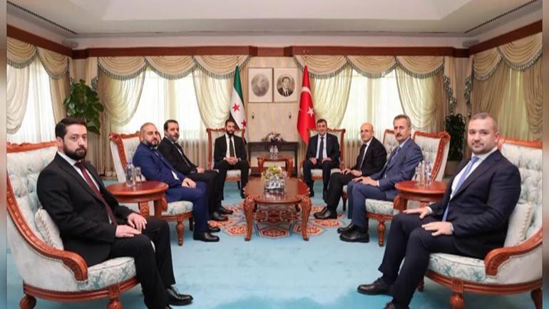 Cevdet Yılmaz, Ahmed Şara ile görüştü… Hangi başlıklar ele alındı