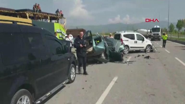 Erzurumda beton mikseri dehşeti: Onlarca araca çarptı