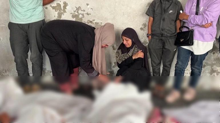 KANLI SALDIRININ SEMBOLÜ Alevlerin arasında Gazzeli bir çocuk...