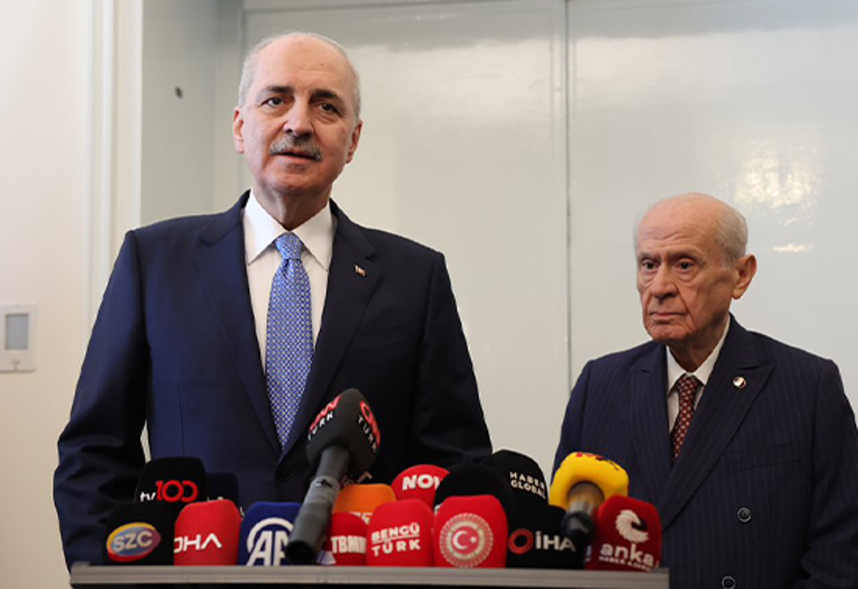 TBMM Başkanı Numan Kurtulmuş ve MHP lideri Devlet Bahçeli bir araya geldi: Yeni süreç başlamıştır
