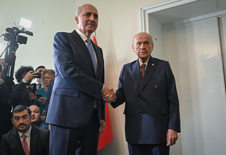 TBMM Başkanı Numan Kurtulmuş ve MHP lideri Devlet Bahçeli bir araya geldi: Yeni süreç başlamıştır