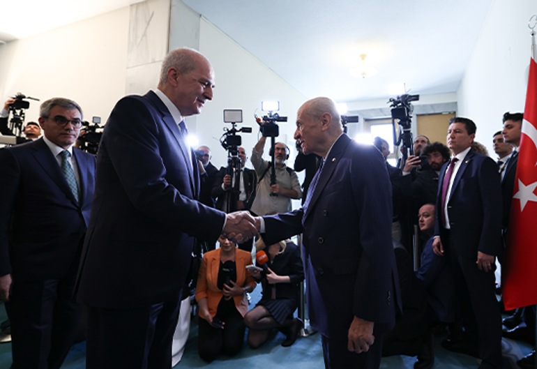 TBMM Başkanı Numan Kurtulmuş ve MHP lideri Devlet Bahçeli bir araya geldi: Yeni süreç başlamıştır