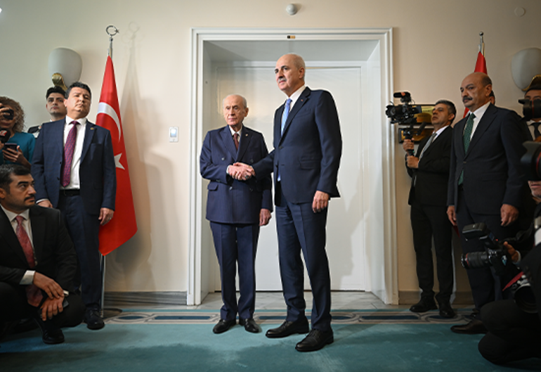 TBMM Başkanı Numan Kurtulmuş ve MHP lideri Devlet Bahçeli bir araya geldi: Yeni süreç başlamıştır