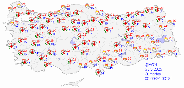 31 MAYIS 2025 HAVA DURUMU: Hafta Sonu Hava Nasıl Olacak İstanbul’da Yağmur Bekleniyor mu