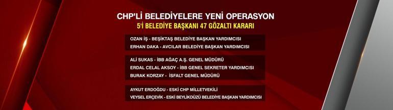 SON DAKİKA... CHPli belediyelere yeni operasyon: 47 kişi için gözaltı kararı