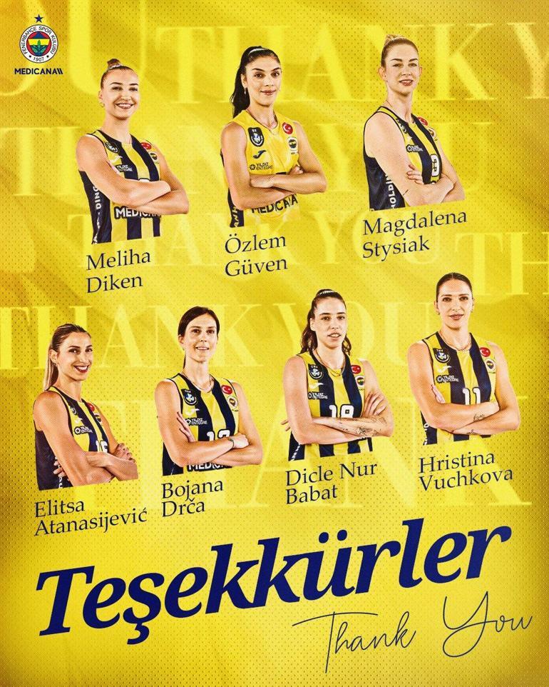 Fenerbahçe Medicanada 7 ayrılık birden Resmen açıklandı...