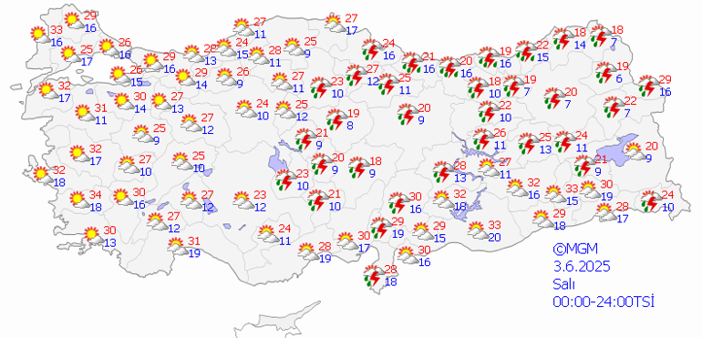 Son Dakika Hava Durumu Tahminleri 3 Haziran 2025: Bugün Hava Nasıl Olacak