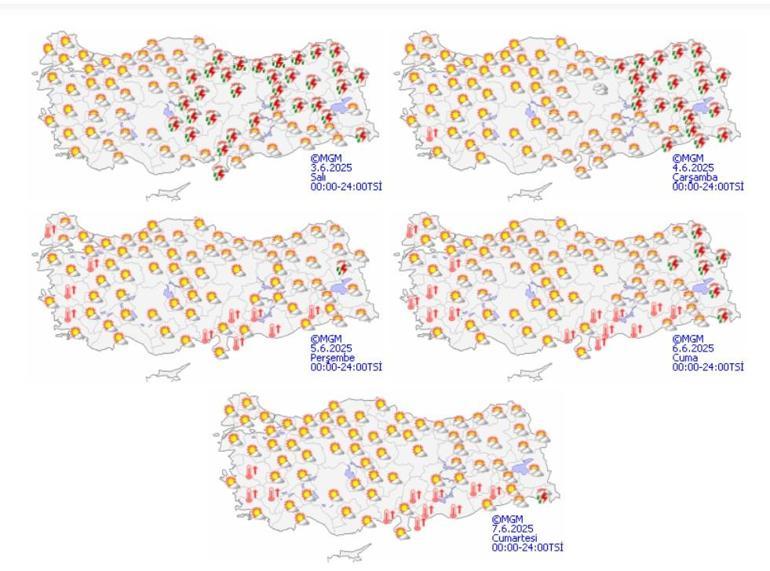 KURBAN BAYRAMINDA HAVA NASIL OLACAK Tatilciler Dikkat Bayramda (6-9 Haziran) İstanbul, Ankara, İzmir Hava Durumu