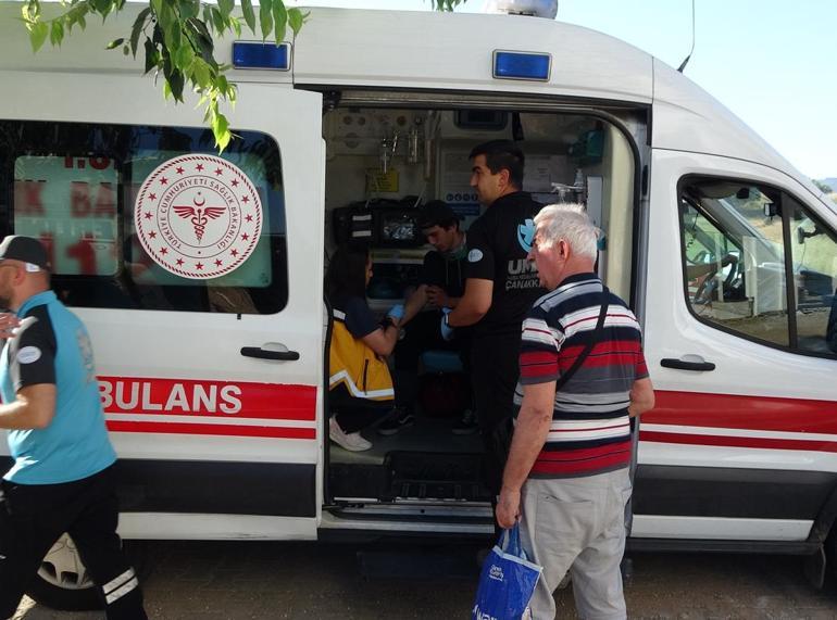 Çanakkalede korkutan yangın: 10 kişi dumandan etkilendi