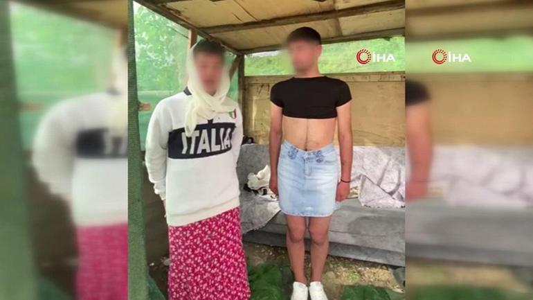 Arnavutköyde kuş hırsızlarına ilginç ders: Etek giydirip video çektiler