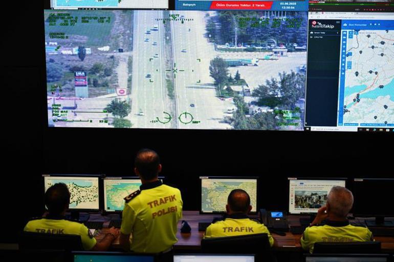 Bayram trafiği Trafik İzleme Merkezinin anbean takibinde