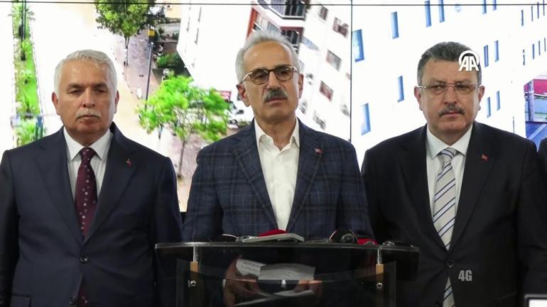 Trabzondaki son durum ne Bakan Uraloğlu: Kayıp kişiyi arama çalışması sürüyor