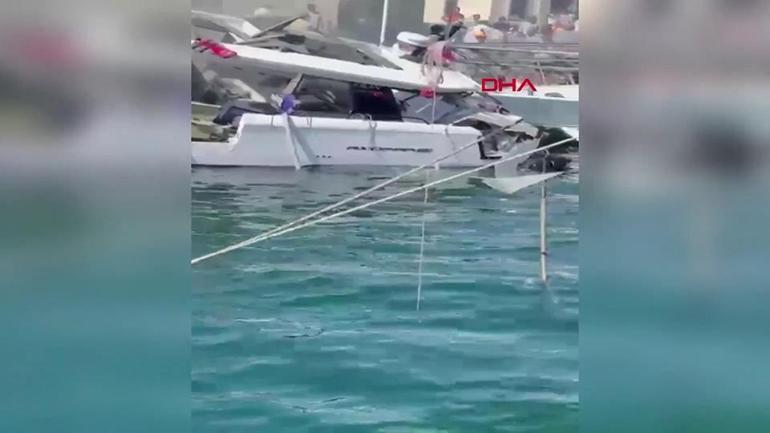 Bodrum marinada yakıt ikmali yapılan tekne patladı