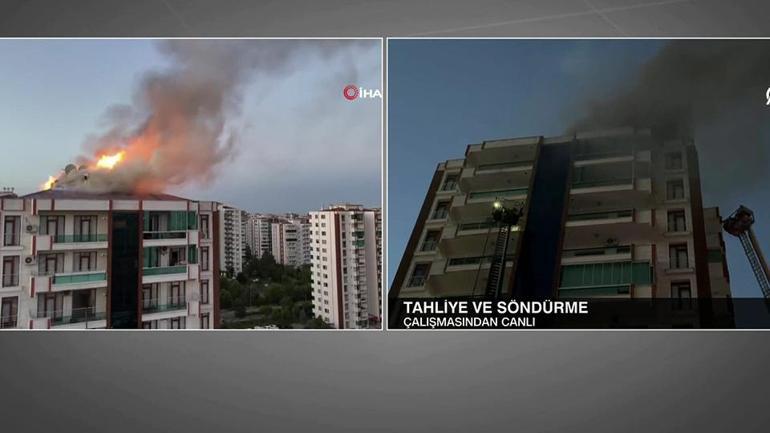 Diyarbakırda 13 katlı binada yangın… 3 kişi hayatını kaybetti