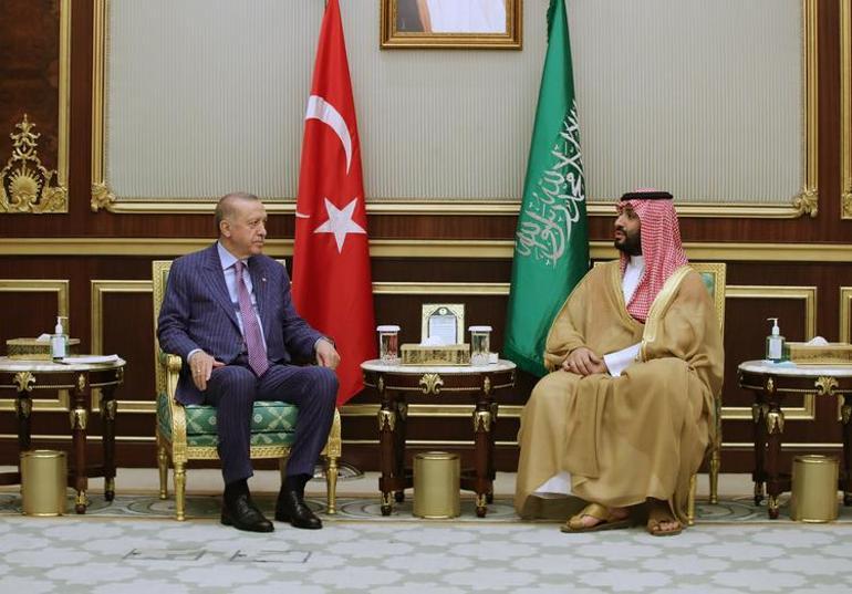 Cumhurbaşkanı Erdoğan, Suudi Arabistan Veliaht Prensi Selman ile görüştü