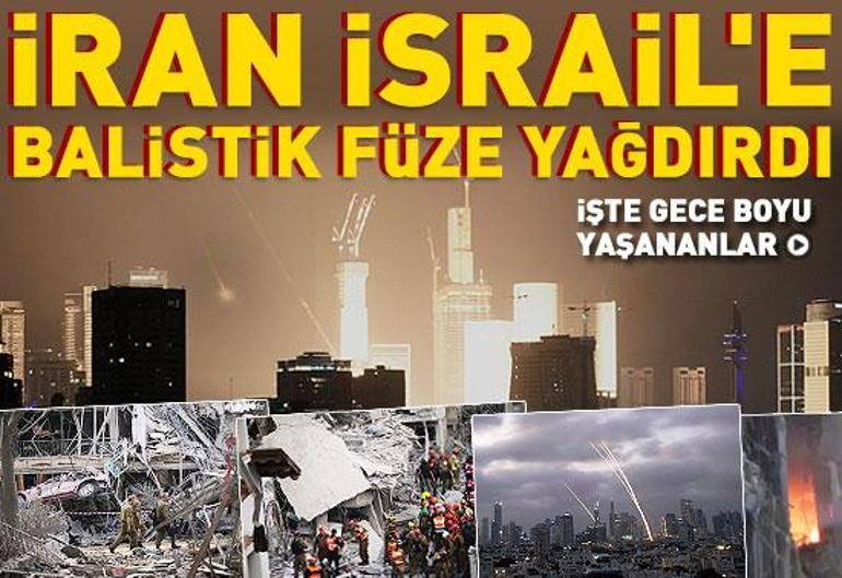 SON DAKİKA... Misilleme: İrandan İsraile füze yağmuru Anbean yaşanan son gelişmeler...